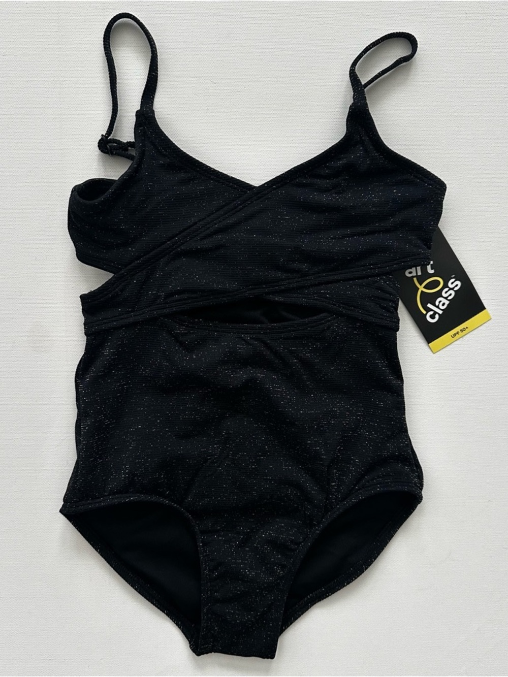 art class Black Sparkle One-Piece Swimsuit Size (6/7)